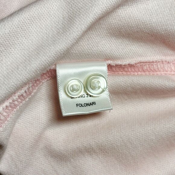 UNTUCKit Folonari Solid Pink Men's M Pique Cotton Long Sleeve Button Down Shirt - Picture 8 of 8